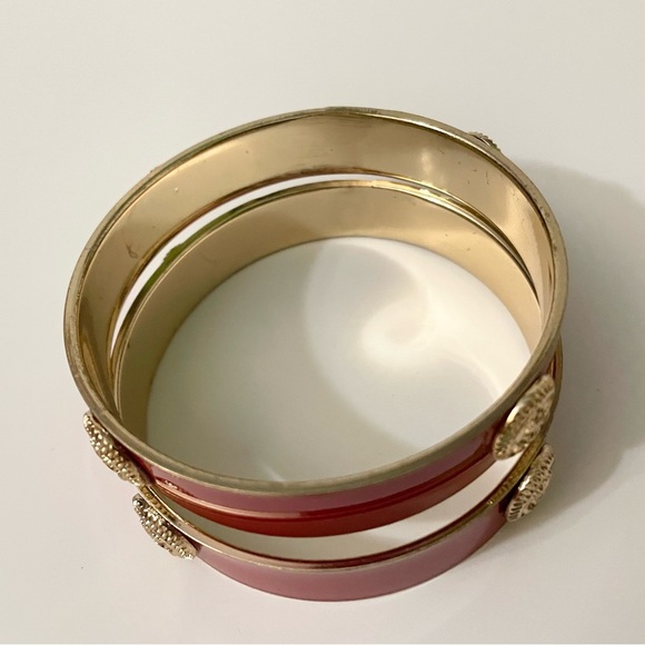 Anna & Ava Nautical Anchor Gold & Enamel Bangle Bracelet Lot - Picture 13 of 13